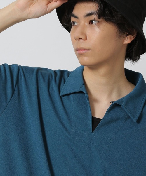 LAKOLE(ラコレ)の「【吸水速乾】カットジャージースキッパー / 573111(シャツ/ブラウス・メンズ・ブルー/オレンジ/ブラック・LARGE/MEDIUM)」の10枚目の写真
