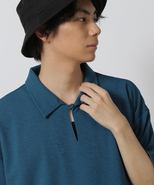 LAKOLE(ラコレ)の「【吸水速乾】カットジャージースキッパー / 573111(シャツ/ブラウス・メンズ・ブルー/オレンジ/ブラック・LARGE/MEDIUM)」の11枚目の写真