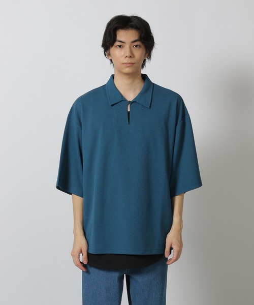 LAKOLE(ラコレ)の「【吸水速乾】カットジャージースキッパー / 573111(シャツ/ブラウス・メンズ・ブルー/オレンジ/ブラック・LARGE/MEDIUM)」の16枚目の写真