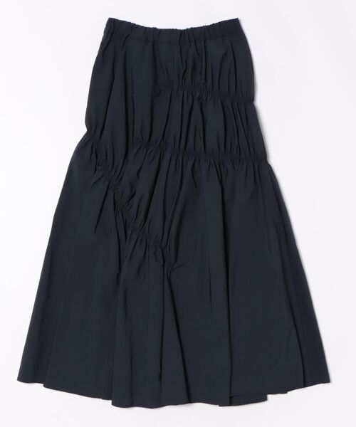 MANOF（マノフ）の「MANOF SHIRRING FLARE SKIRT（スカート・レディース・ネイビー・SMALL/MEDIUM）」の3枚目の写真