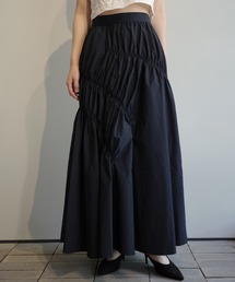 MANOF | MANOF SHIRRING FLARE SKIRT(スカート)