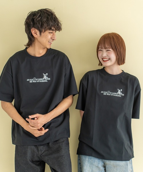 Quash(クアッシュ)の「アニマルロゴ刺繍Tシャツ(Tシャツ/カットソー・メンズ・ネイビー/ホワイト/ホワイト系その他/ブラック・LARGE/MEDIUM)」の3枚目の写真