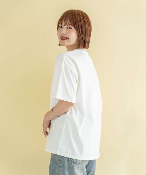 Quash(クアッシュ)の「アニマルロゴ刺繍Tシャツ(Tシャツ/カットソー・メンズ・ネイビー/ホワイト/ホワイト系その他/ブラック・LARGE/MEDIUM)」の5枚目の写真