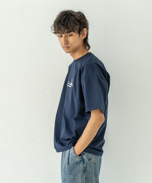 Quash(クアッシュ)の「アニマルロゴ刺繍Tシャツ(Tシャツ/カットソー・メンズ・ネイビー/ホワイト/ホワイト系その他/ブラック・LARGE/MEDIUM)」の11枚目の写真