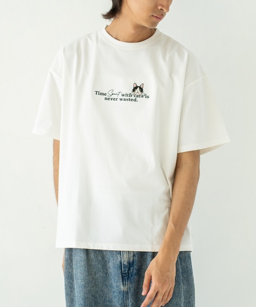 Quash(クアッシュ)の「アニマルロゴ刺繍Tシャツ(Tシャツ/カットソー・メンズ・ネイビー/ホワイト/ホワイト系その他/ブラック・LARGE/MEDIUM)」の17枚目の写真