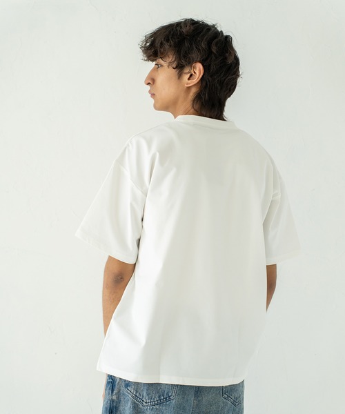 Quash(クアッシュ)の「アニマルロゴ刺繍Tシャツ(Tシャツ/カットソー・メンズ・ネイビー/ホワイト/ホワイト系その他/ブラック・LARGE/MEDIUM)」の20枚目の写真