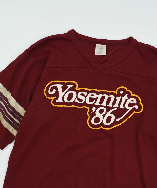 VINTAGE（ヴィンテージ）の「【USED】80’s DODGER “Yosemite ’86” カレッジ フットボール Tシャツ USA製（Tシャツ/カットソー・メンズ・バーガンディー・MEDIUM）」の2枚目の写真