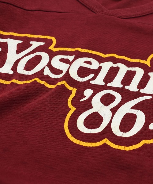 VINTAGE（ヴィンテージ）の「【USED】80’s DODGER “Yosemite ’86” カレッジ フットボール Tシャツ USA製（Tシャツ/カットソー・メンズ・バーガンディー・MEDIUM）」の3枚目の写真