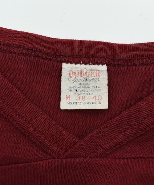 VINTAGE（ヴィンテージ）の「【USED】80’s DODGER “Yosemite ’86” カレッジ フットボール Tシャツ USA製（Tシャツ/カットソー・メンズ・バーガンディー・MEDIUM）」の8枚目の写真