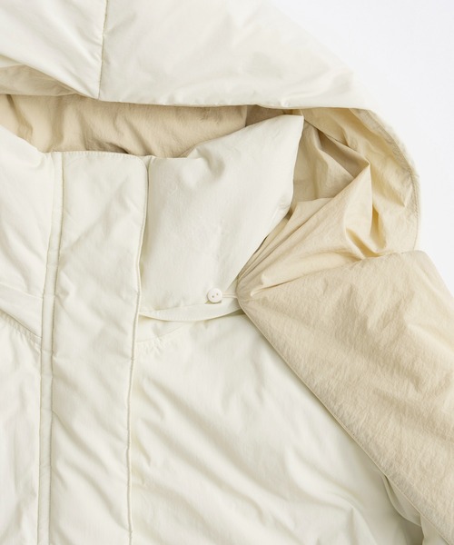 Hoodie Scarf Middle Down Coat/フーディマフラーミドルダウンコート
