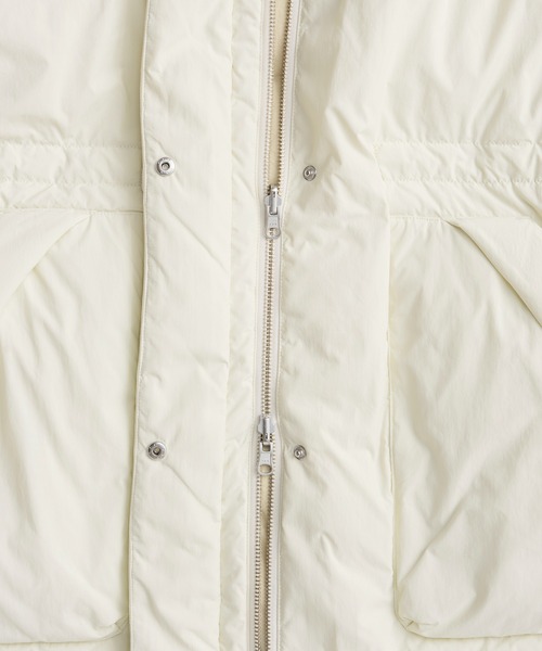 Hoodie Scarf Middle Down Coat/フーディマフラーミドルダウンコート