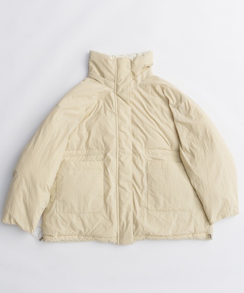 Hoodie Scarf Middle Down Coat/フーディマフラーミドルダウンコート