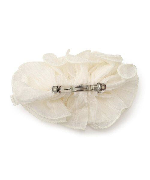 grove（グローブ）の「シフォンバレッタ（その他ヘアアクセサリー・レディース・アイボリー/ブラック・00）」の4枚目の写真