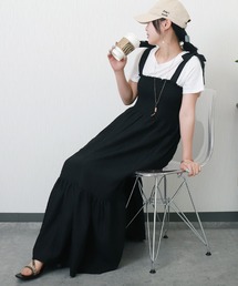 libelle more | リボンショルダーシャーリングキャミワンピース(ワンピース)