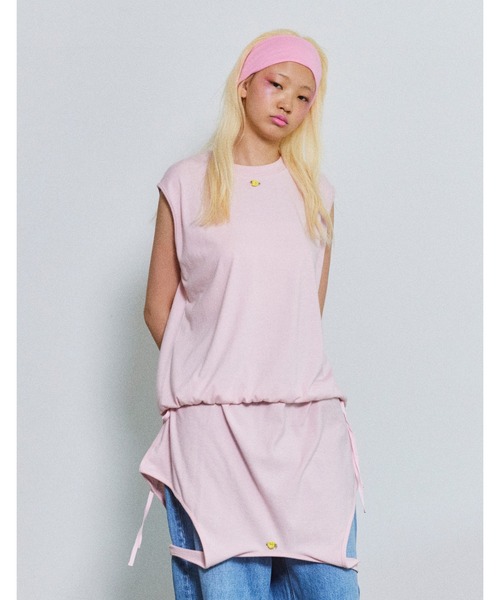 Little sunny bite(リトルサニーバイト)の「2way summer tank dress(ワンピース・レディース・ホワイト/ピンク/ブラック・MEDIUM/SMALL)」の20枚目の写真
