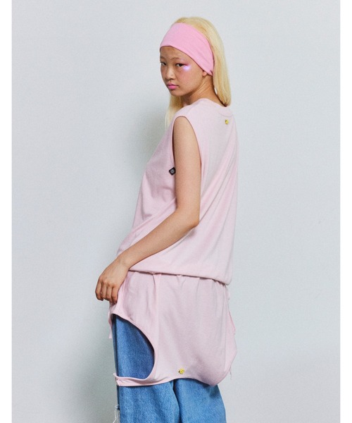 Little sunny bite(リトルサニーバイト)の「2way summer tank dress(ワンピース・レディース・ホワイト/ピンク/ブラック・MEDIUM/SMALL)」の21枚目の写真