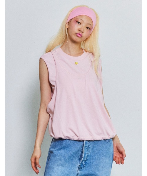 Little sunny bite(リトルサニーバイト)の「2way summer tank dress(ワンピース・レディース・ホワイト/ピンク/ブラック・MEDIUM/SMALL)」の22枚目の写真