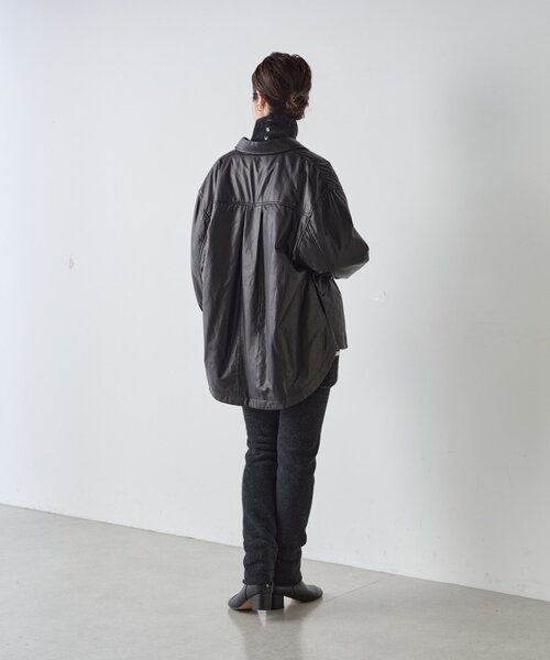 BEARDSLEY（ビアズリー）の「《15 quinze》レザーダウンジャケット（その他アウター・レディース・ブラック・FREE）」の19枚目の写真