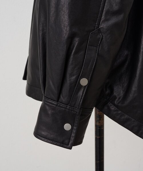 BEARDSLEY（ビアズリー）の「《15 quinze》レザーダウンジャケット（その他アウター・レディース・ブラック・FREE）」の20枚目の写真