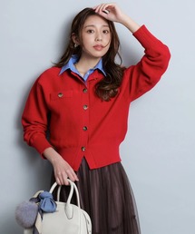 (新品未使用)ジャスグリッティー♡ モチーフ&チェーンネックニット ジャスグリッティー JUSGLITTY モチーフ&チェーンネックニット