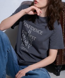 メッセージフロントロゴ 半袖サイロTシャツ/コットンTシャツ