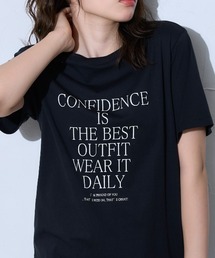 メッセージフロントロゴ 半袖サイロTシャツ/コットンTシャツ