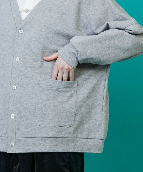 FRAPBOIS(フラボア)の「ウラケカーデ(カーディガン/ボレロ・レディース・グレー/ブラック/オートミール・1/2)」の11枚目の写真