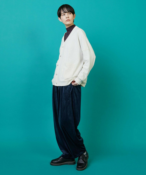 FRAPBOIS(フラボア)の「ウラケカーデ(カーディガン/ボレロ・レディース・グレー/ブラック/オートミール・1/2)」の20枚目の写真