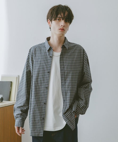 RAGEBLUE(レイジブルー)の「チェック柄ブロードシャツ(シャツ/ブラウス・メンズ・ブラウン系その他/グリーン系その他/ブラック系その他・SMALL/LARGE/MEDIUM)」の3枚目の写真