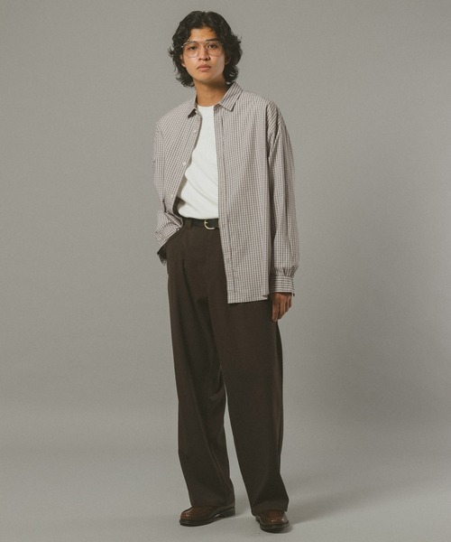 RAGEBLUE(レイジブルー)の「チェック柄ブロードシャツ(シャツ/ブラウス・メンズ・ブラウン系その他/グリーン系その他/ブラック系その他・SMALL/LARGE/MEDIUM)」の9枚目の写真