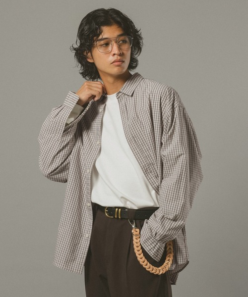 RAGEBLUE(レイジブルー)の「チェック柄ブロードシャツ(シャツ/ブラウス・メンズ・ブラウン系その他/グリーン系その他/ブラック系その他・SMALL/LARGE/MEDIUM)」の12枚目の写真