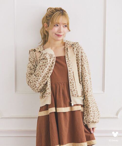 セール】ミッキー/レオパード柄パーカー（パーカー）｜Disney