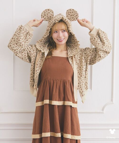 ミッキー/レオパード柄パーカー（パーカー）｜Disney