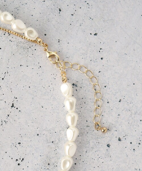 THE SHOP TK (ザ ショップ ティーケー )の「2連パール調ネックレス(ネックレス・レディース・ゴールド/シルバー・00)」の5枚目の写真