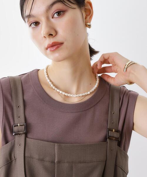 THE SHOP TK (ザ ショップ ティーケー )の「2連パール調ネックレス(ネックレス・レディース・ゴールド/シルバー・00)」の7枚目の写真