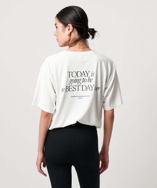 TO UNITED ARROWS(トゥーユナイテッドアローズ)の「<TO UNITED ARROWS>UPDRIFT プリント Tシャツ(Tシャツ/カットソー・レディース・ブラック/オフホワイト・FREE)」の5枚目の写真