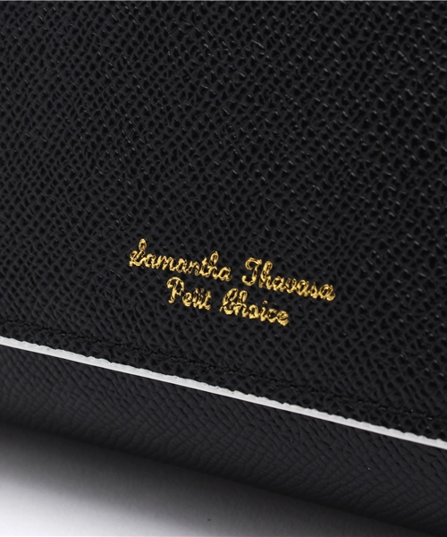 Samantha Thavasa Petit Choice（サマンサタバサ　プチチョイス）の「バイカラーレザーシリーズ　ミニバッグ◆（ショルダーバッグ・レディース・ブラック/ホワイト/ピンク/梅・FREE）」の7枚目の写真