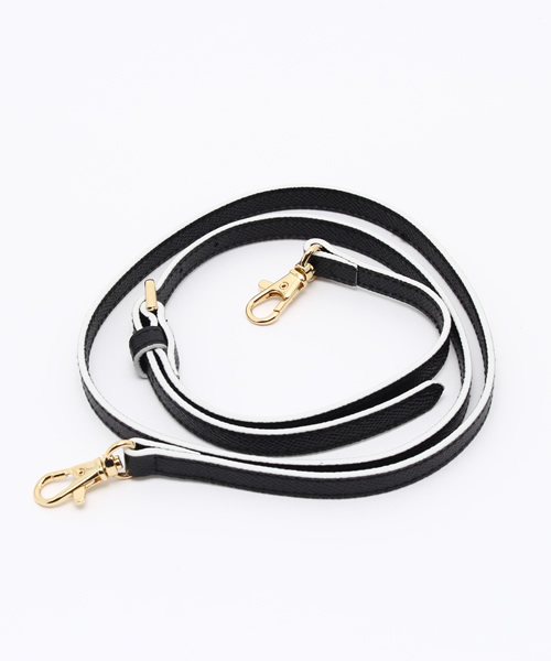 Samantha Thavasa Petit Choice（サマンサタバサ　プチチョイス）の「バイカラーレザーシリーズ　ミニバッグ◆（ショルダーバッグ・レディース・ブラック/ホワイト/ピンク/梅・FREE）」の10枚目の写真