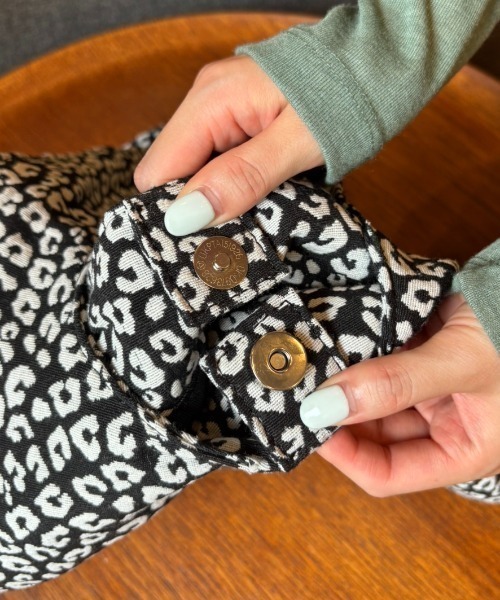 FUULLY STUDIO（フーリィーステューディオ）の「レオパードジャガードラウンドBAG（トートバッグ・レディース・オフホワイト/ベージュ・FREE）」の21枚目の写真