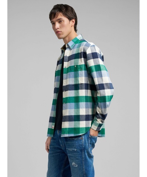 REPLAY(リプレイ)の「マルチカラーフランネルチェックシャツ(シャツ/ブラウス・メンズ・グリーン系・SMALL/X-LARGE/LARGE/MEDIUM)」の3枚目の写真
