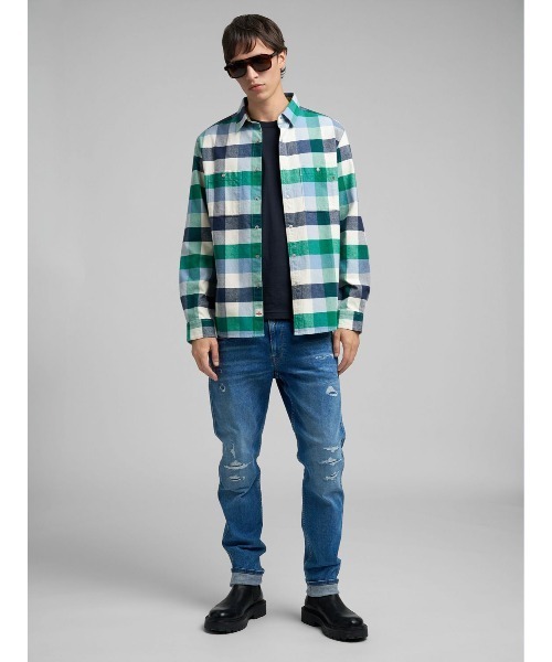 REPLAY(リプレイ)の「マルチカラーフランネルチェックシャツ(シャツ/ブラウス・メンズ・グリーン系・SMALL/X-LARGE/LARGE/MEDIUM)」の7枚目の写真