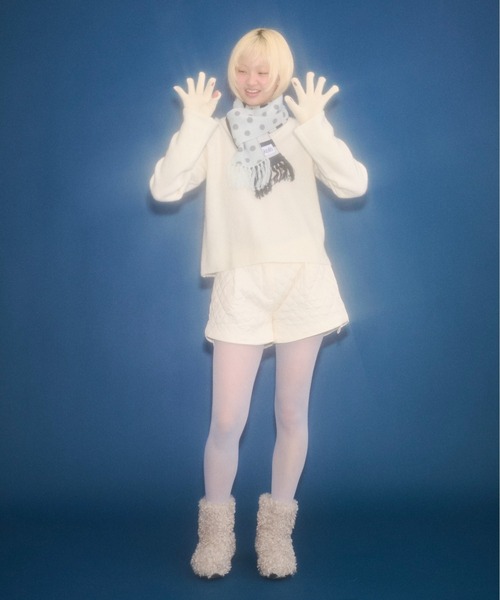 FEKETE（フェケテ）の「floral quilted shorts / 花柄キルティングショートパンツ（その他パンツ・レディース・アイボリー/イエロー/ブラウン・MEDIUM/SMALL/LARGE）」の5枚目の写真