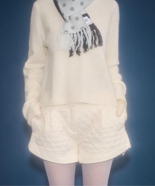 FEKETE（フェケテ）の「floral quilted shorts / 花柄キルティングショートパンツ（その他パンツ・レディース・アイボリー/イエロー/ブラウン・MEDIUM/SMALL/LARGE）」の7枚目の写真