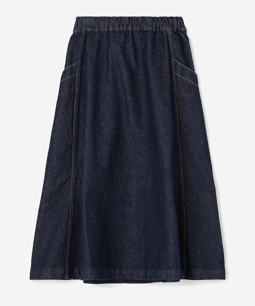 ORCIVAL フロントボタンデニムスカート DENIM BLUE INDIGO ORCIVAL（オーシバル）の「ORCIVAL | フロントボタンデニム