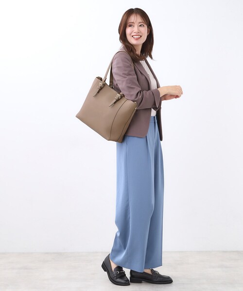 Reflect（リフレクト）の「【WEB先行カラーあり／たっぷり収納！／通勤におすすめ】’25秋冬毎日バッグ（トートバッグ・レディース・ブラック/ブラウン系/ダークブラウン/ピンク・00）」の13枚目の写真