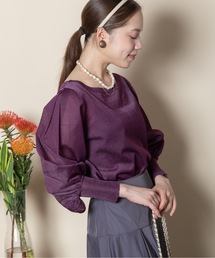 RESPEC（リスペック）の「パフスリーブ　シアーニット（ニット/セーター）」