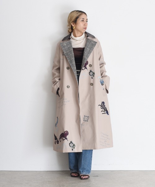 テキスト馬柄ptトレンチコート Eimee Law│Eimee Law & LHELBIE 公式