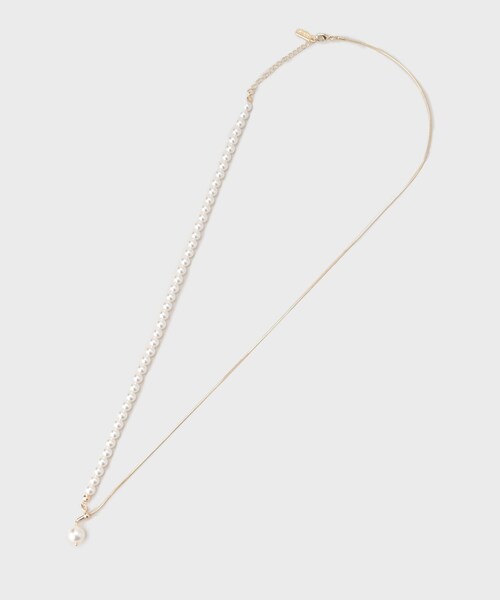 INDIVI（インディヴィ）の「パール調バイカラーネックレス（ネックレス・レディース・ゴールド系4・00）」の3枚目の写真