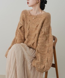 hinari | ケーブルMIXラメニット(ニット/セーター)