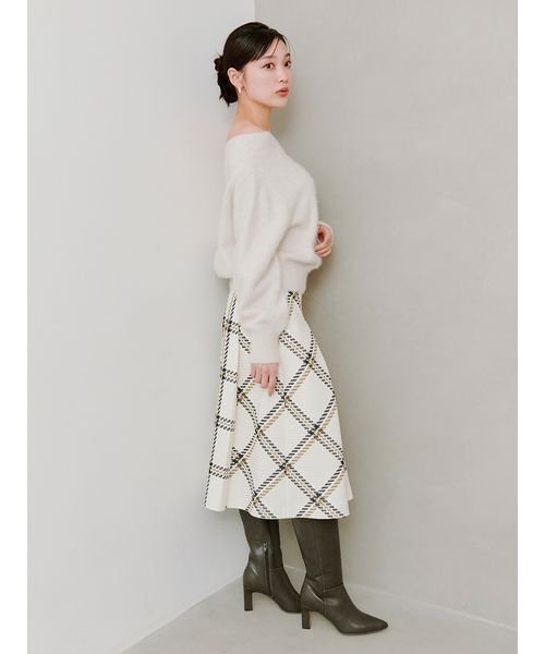 SNIDEL（スナイデル）の「フォックスアルパカオフショルプルオーバー